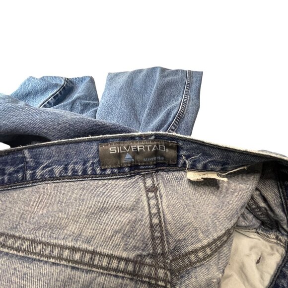 VTG 90s Levi’s Silvertab Loose Denim Jeans 36x30* Skate Baggy DISTRESSED GRUNGE - Picture 9 of 11